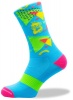 Grumpy Monkey Lumo Blue Sock Photo