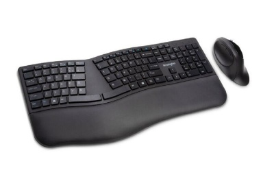 Photo of Kensington ProFit Ergonomic Wireless Desktop Set - Keyboard and Mouse - Black