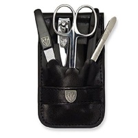 Kellermann 3 Swords Manicure Set Extra Fine Set Black 58830 F N 5 Piece