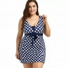 Plus Size Polka Dot Swimsuit Photo