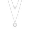 Cazabella Stainless Steel Silver 2 Tier Necklace Photo