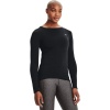 Under Armour Women's HEATGEAR Armour Long Sleeve Tee - Black Photo