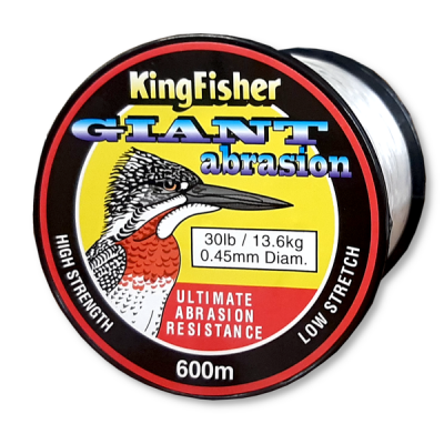 Photo of Kingfisher Giant Abrasion Nylon .45MM 13.6KG/30LB Colour Clear 600m Spool