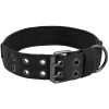 Adjustable Tactical Nylon Dog Training Collar with Metal Buckle - Green Photo