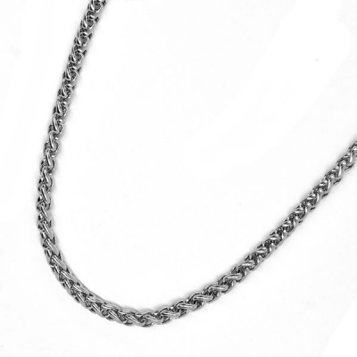 Photo of Xcalibur Wheat-Link Chain Necklace Stainless Steel