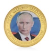 Vladimir Putin Russin President Gold Plated Challenge Coin Photo