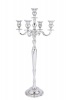 5-Arm Candle Stand Silver Plated 75cm Photo