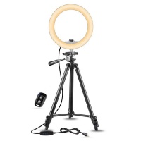 Lumina 10 Selfie Ring Light With Adjustable Tripod And Remote