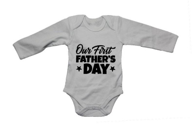 Photo of BuyAbility Our First Fathers Day - Stars - Long Sleeve - Baby Grow