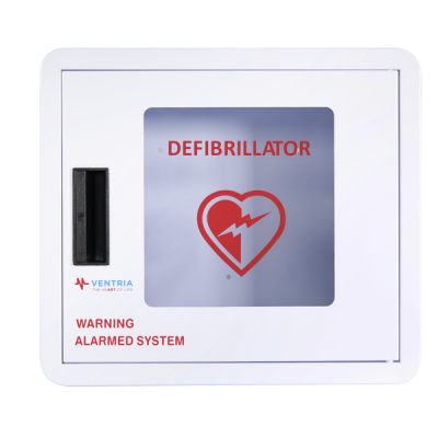Photo of Automated External Defibrillator Alarm Cabinet