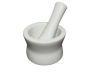 Crockery Centre Mortar & Pestel 11x7.5cm Traditional Porcelain White 19-601 Photo