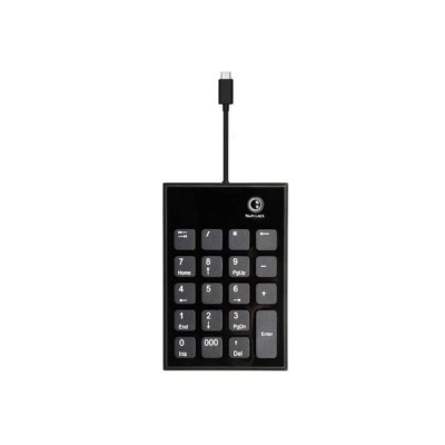 Port Connect Wired USB and Type C Numpad Keypad Black