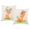 PepperSt – Scatter Cushion Cover Set – Baby Deer with Butterflies Photo