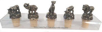 Photo of Body Gift Big 5 Solid Metal Cork Wine Bottle Stopper