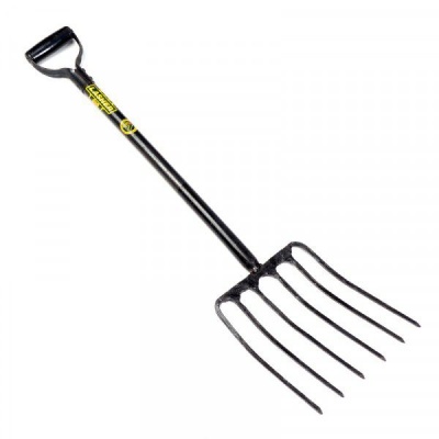 Photo of Lasher D-Grip Steel Handle 6 Prong Manure Fork