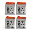 Ausma Quality And Safe Wall Switch Sockets Set Of 4 Photo