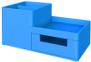 DELI Desk Organizer - Blue - Z25130 Photo