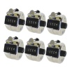 Hand Tally Counter Clicker - Tough Metal Chrome - Pack of 6 Photo