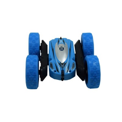 Stunt Double Side Roll 360 Degree Rotating Toy Car Blue