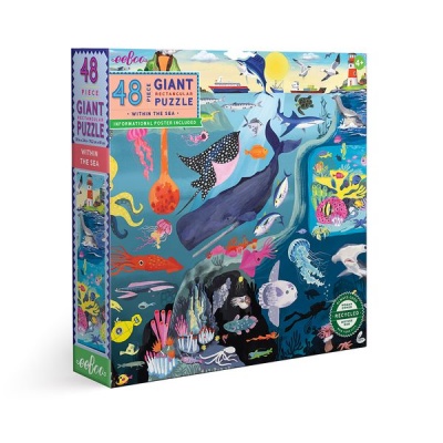 eeBoo Within the Sea Giant Puzzle 48 Pieces