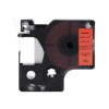 PUTY Compatible Dymo TT2-DD40917 Black on Red 9mm Label Tape Photo