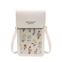 Trendy Crossbody Mobile Phone bag with Touchscreen Support and Clear Panel
