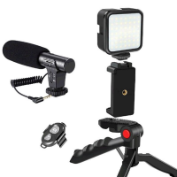 L1 Professional Vlogging Kit With Tripod LED Video Light And Phone Holder