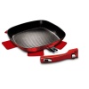 Berlinger Haus 28cmMarble Coating Grill Pan with Detachable Handle - Burgundy Photo