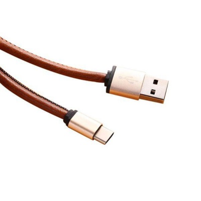 Photo of Samsung iBesky B1385 Type-C Leather Cable 2.4A for Sony Huawei