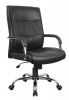 The Office Chair Corp Stylo Panel Black PU Leather Executive Office Chair with Padded Arms Photo