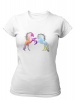 PepperSt Ladies White T-Shirt - Horses Photo