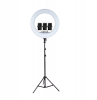 18" LED Ring Light with Tripod Stand and 3 Phone Holders-ZB-F348 Photo