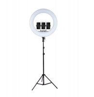 18 LED Ring Light with Tripod Stand and 3 Phone Holders ZB F348