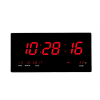 Large Screen Digital Wall Clock with Date and Week X 26 LED Clock
