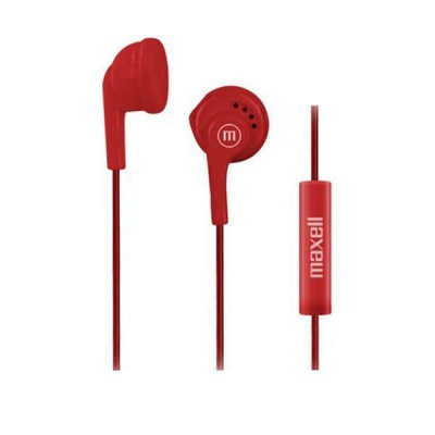 Photo of Maxell IN-MIC In-Ear Buds with Microphone - Red