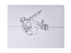 Hey Casey ! Skater Line Art Mouse Pad Photo