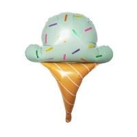 Ice Cream Foil Balloon Set of 5 Green