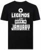 Legends Are Born in January Tshirt Photo