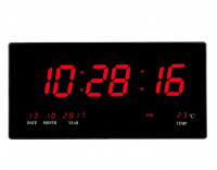 Black Corded Electric Digital Wall Clock