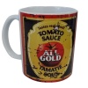 Vintage `Kitchen Tin` Coffee Mug - All Gold Tomato Sauce Photo