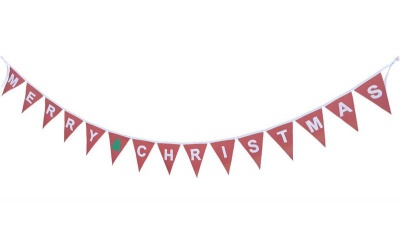 Photo of Merry Christmas Bunting red