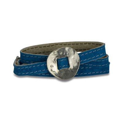 Photo of No Memo - Turquoise & Beige "Bold" Reversible Bracelet or Choker - 59 cm