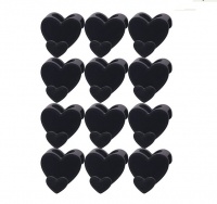 HDS 12 Pieces Heart Shaped Hanger Hooks for Space Saving