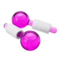 Beauty Crystal Ball Facial Cooling and Eye Massage Pink