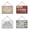 Imaginate Decor - Hanging Pictures - 4 Piece - Humorous Home Signs Photo
