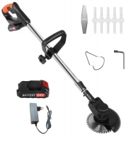 Electric Cordless 24V Weed Eater Brush Cutter with Rechargeable Battery
