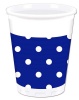 Generic Blue Royal Dots Plastic Cups 200ml Photo
