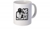 Pappa Joe PepperSt White Novelty Printed Mug - 45 vs 9mm Photo