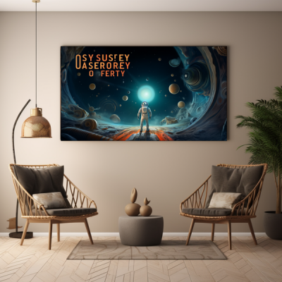 Canvas Wall Art Outer Space Odyssey BK0021