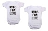 Qtees Africa - Bro's for Life Twin Pack Baby Grows Photo